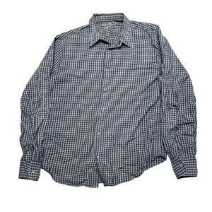 Save Khaki United SKU Gingham Plaid Button Up Long Sleeve Shirt Men's Medium
